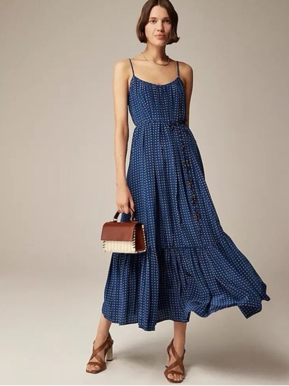 JCREW Caspia dress - dot crepe de chine
